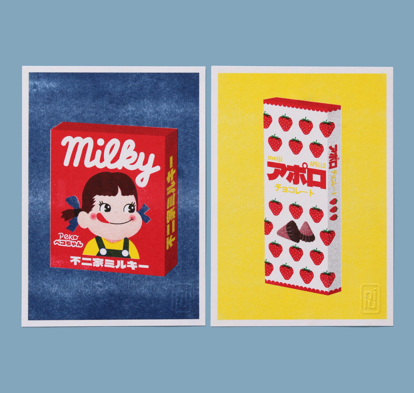 RISO Druck japanische 'Milky' Süssigkeit