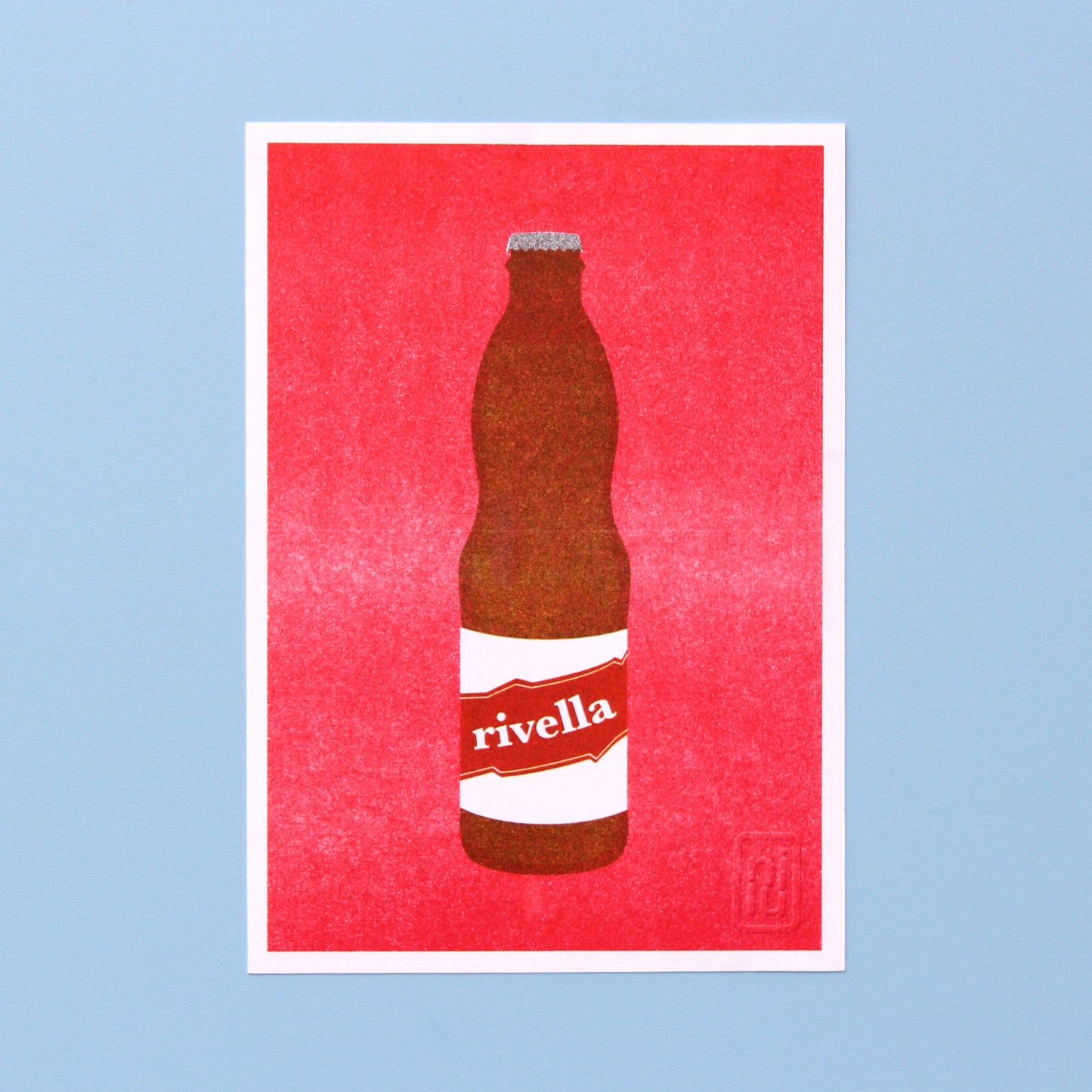 RISO Druck schweizer Getränk 'Rivella'