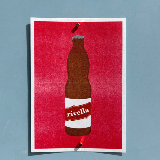 RISO Druck schweizer Getränk 'Rivella'