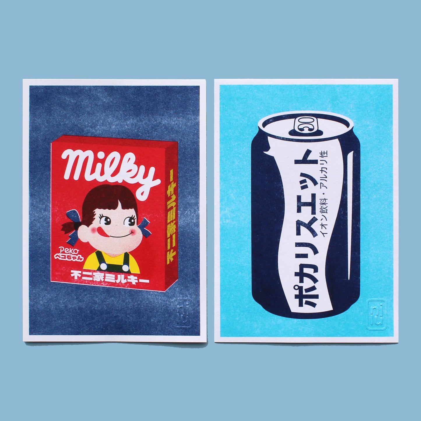RISO Druck japanisches 'Pocari Sweat'