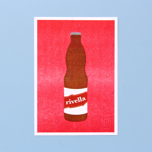 RISO Druck schweizer Getränk 'Rivella'